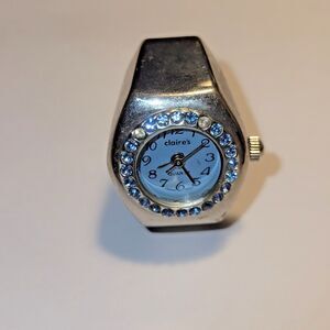 Vintage Ring Watch Bundle - Claire’s Blue Crystal & Gold Digital - For Parts